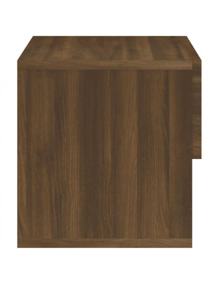 Comodino a Muro Rovere Marrone