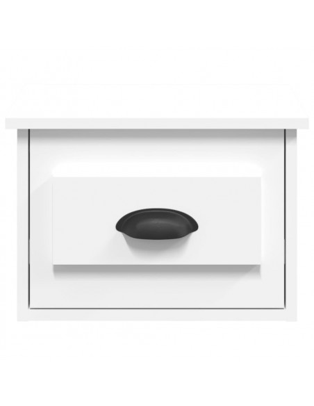 Comodino a Parete Bianco 41,5x36x28 cm