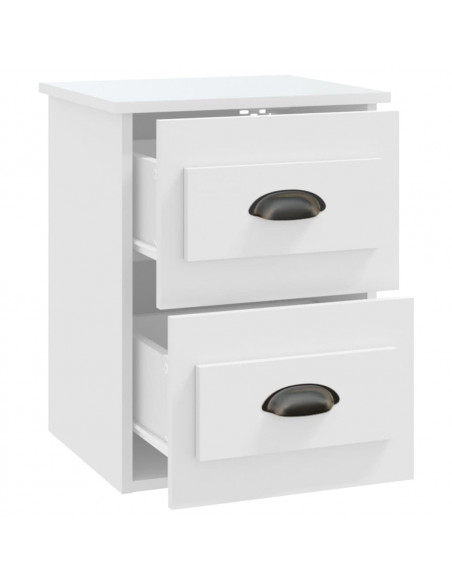 Comodino a Parete Bianco 41,5x36x53 cm