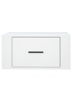 Comodino a Parete Bianco 50x36x25 cm