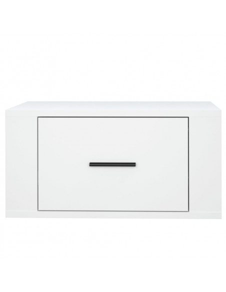 Comodino a Parete Bianco 50x36x25 cm
