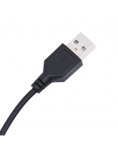 Comodino a Parete con Luci LED Nero