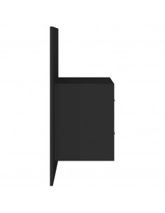 Comodino a Parete Nero