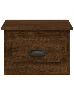 Comodino a Parete Rovere Marrone 41,5x36x28 cm