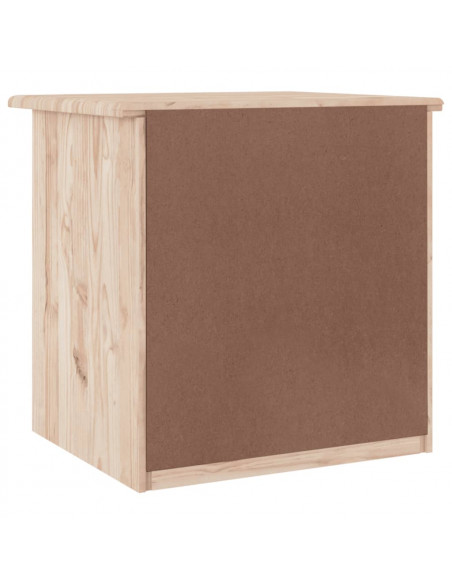 Comodino ALTA 41x35x41 cm in Legno Massello di Pino