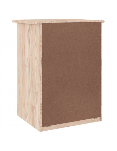 Comodino ALTA 41x35x55,5 cm in Legno Massello di Pino
