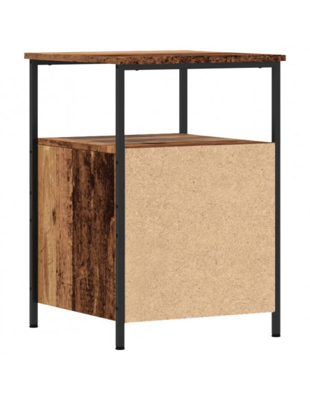 Comodini Legno Antico 2 pz 34x35,5x50 cm in Legno Multistrato