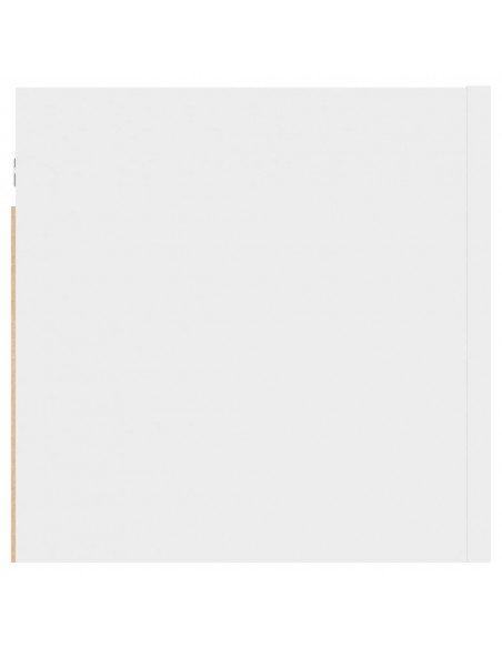 Comodino Bianco 30,5x30x30 cm in Truciolato