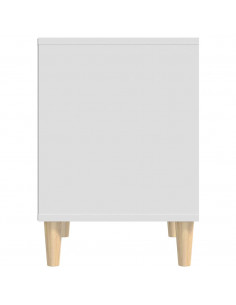 Comodino Bianco 40x35x50 cm in Legno Multistrato