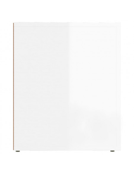 Comodino Bianco Lucido 50x39x47 cm