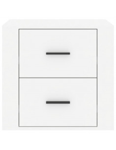 Comodino Bianco Lucido 50x39x47 cm