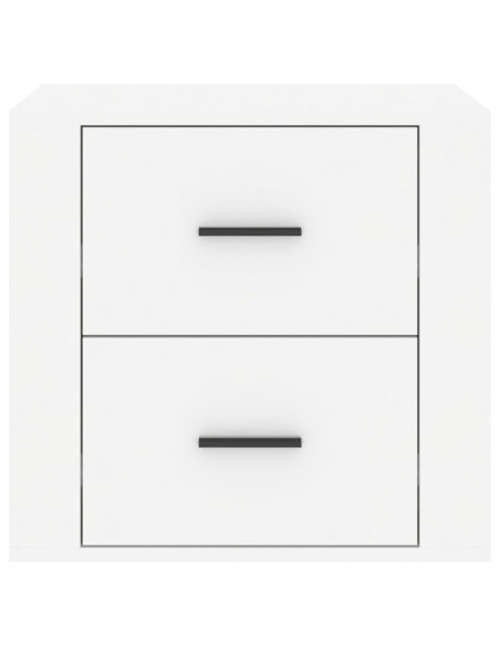 Comodino Bianco Lucido 50x39x47 cm