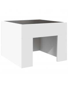 Comodino con LED Infinity Bianco 40x40x30 cm