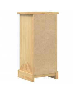 Comodino Corona 35x32,5x74 cm in Legno Massello di Pino