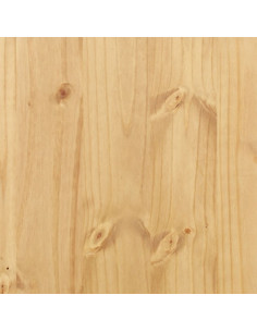 Comodino Corona 53x39x103 cm in Legno Massello di Pino