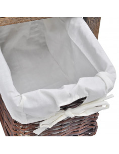 Comodino da Notte in Legno Marrone