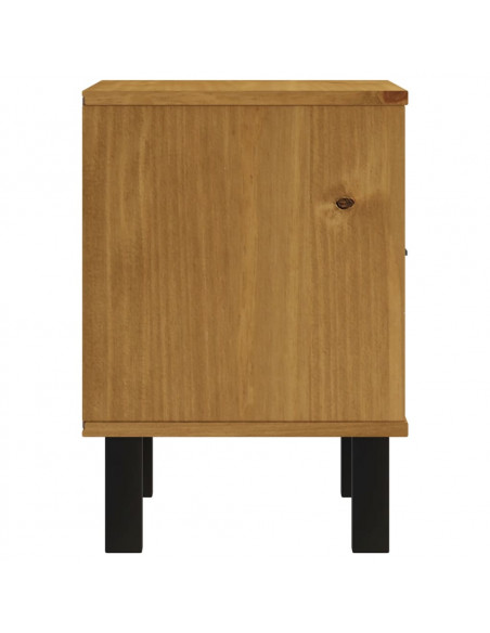 Comodino FLAM 40x35x50 cm in Legno Massello di Pino