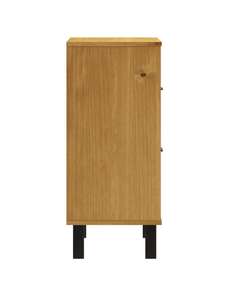 Comodino FLAM 40x35x80 cm in Legno Massello di Pino
