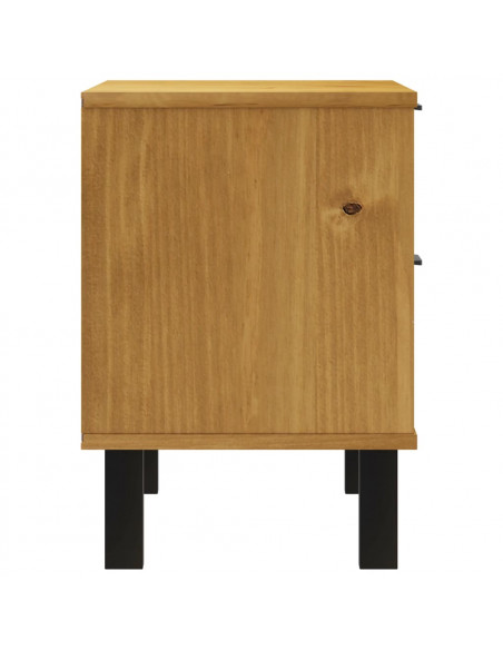 Comodino FLAM 49x35x50 cm in Legno Massello di Pino