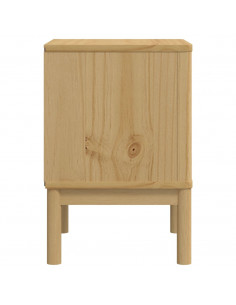 Comodino FLORO Marrone Cera 45x39x57 cm Legno di Pino