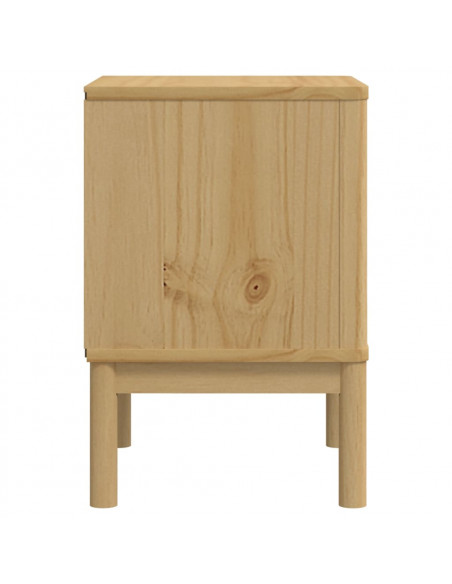 Comodino FLORO Marrone Cera 45x39x57 cm Legno di Pino