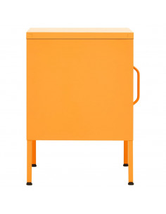 Comodino Giallo Senape 35x35x51 cm in Acciaio