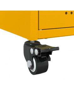 Comodino Giallo Senape 36x39x59 cm in Acciaio