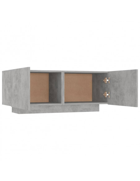 Comodino Grigio Cemento 100x35x40 cm in Truciolato