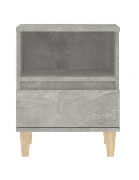 Comodino Grigio Cemento 40x35x50 cm