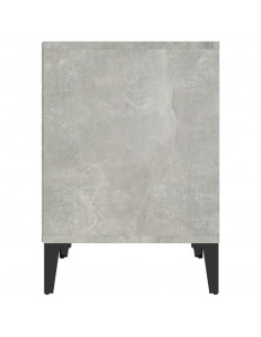 Comodino Grigio Cemento 40x35x50 cm