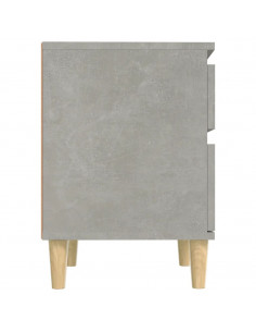 Comodino Grigio Cemento 40x35x50 cm