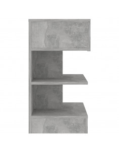Comodino Grigio Cemento 40x35x65 cm in Truciolato