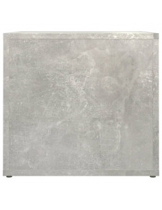 Comodino Grigio Cemento 41x40x36 cm in Legno Multistrato