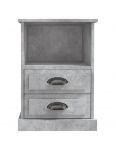 Comodino Grigio Cemento 43x36x60 cm