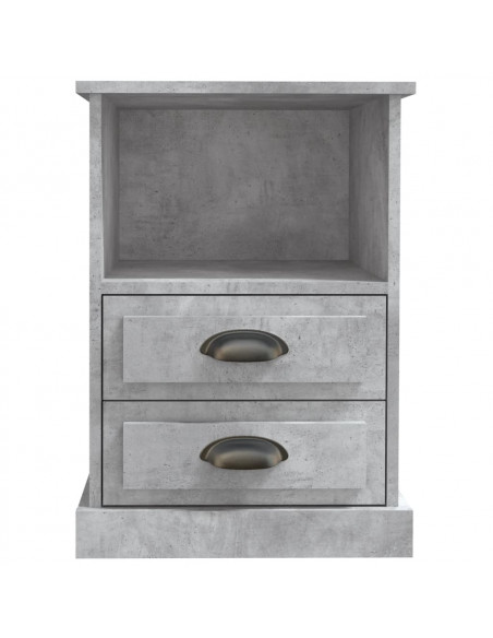 Comodino Grigio Cemento 43x36x60 cm