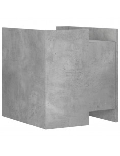 Comodino Grigio Cemento 45x50x50 cm in Truciolato