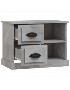 Comodino Grigio Cemento 60x35,5x45 cm