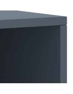 Comodino Grigio Chiaro 35x30x40 cm in Legno Massello di Pino