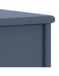 Comodino Grigio Chiaro 35x30x40 cm in Legno Massello di Pino