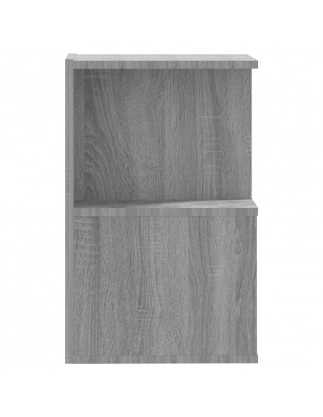 Comodino Grigio Sonoma 35x35x55 cm in Legno Multistrato
