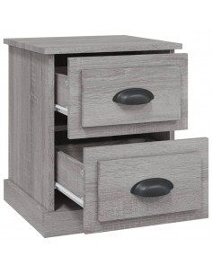 Comodino Grigio Sonoma 39x39x47,5 cm in Legno Multistrato