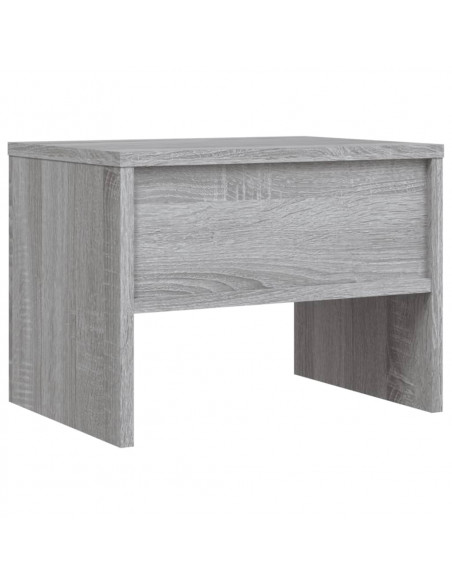 Comodino Grigio Sonoma 40x30x30 cm in Legno Multistrato