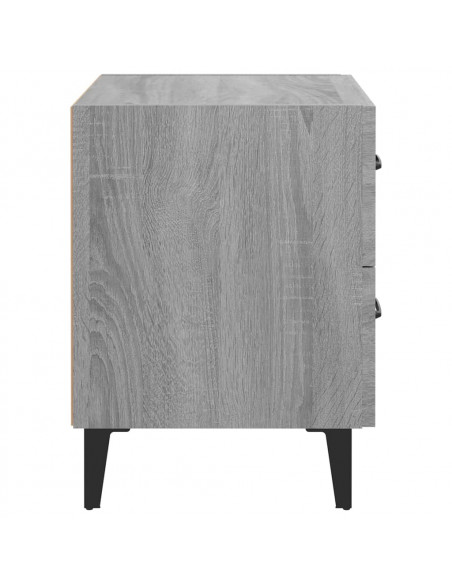 Comodino Grigio Sonoma 40x35x47,5 cm