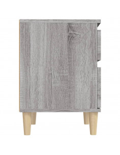 Comodino Grigio Sonoma 40x35x50 cm