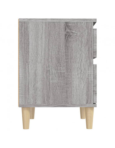 Comodino Grigio Sonoma 40x35x50 cm