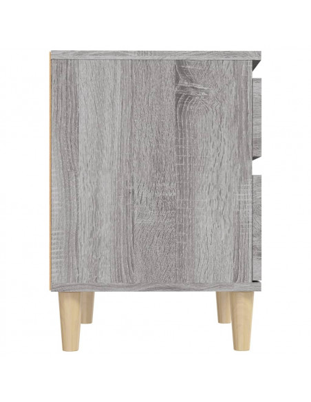 Comodino Grigio Sonoma 40x35x50 cm