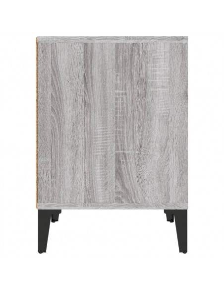 Comodino Grigio Sonoma 40x35x50 cm