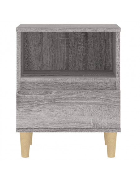 Comodino Grigio Sonoma 40x35x50 cm