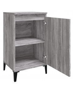 Comodino Grigio Sonoma 40x35x70 cm in Legno Multistrato
