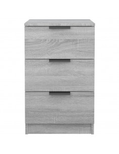 Comodino Grigio Sonoma 40x36x65 cm